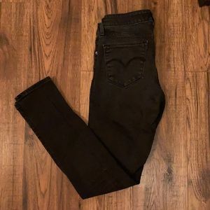 Faded black Levi skinny jeans